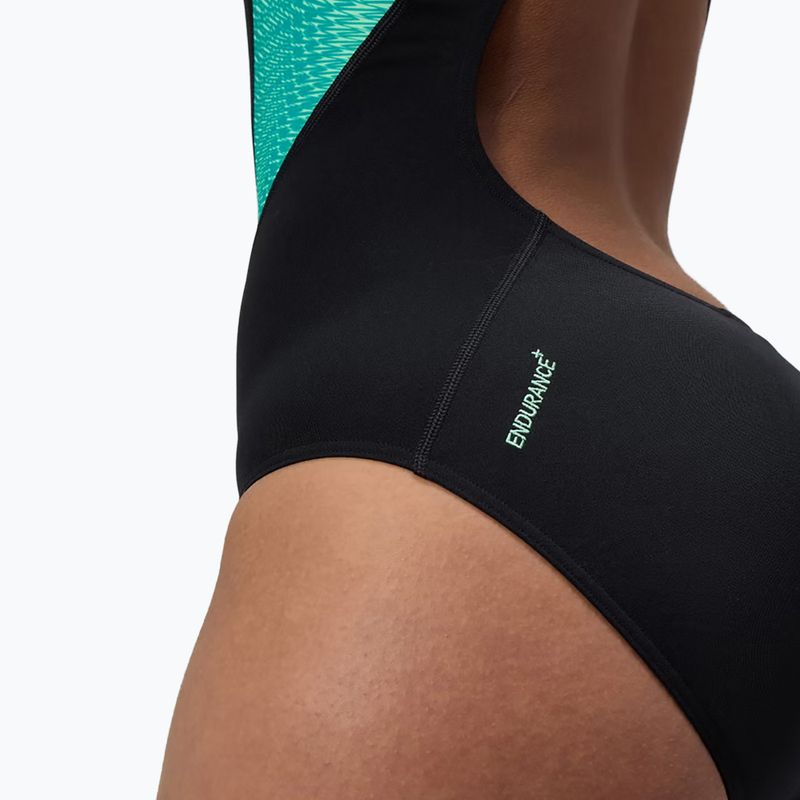 Costum de baie întreg pentru femei Speedo Placement Laneback turquoise gem 7