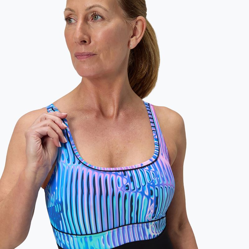 Costum de baie întreg pentru femei Speedo Shaping Contour Eclipse Printed indigo glow 5