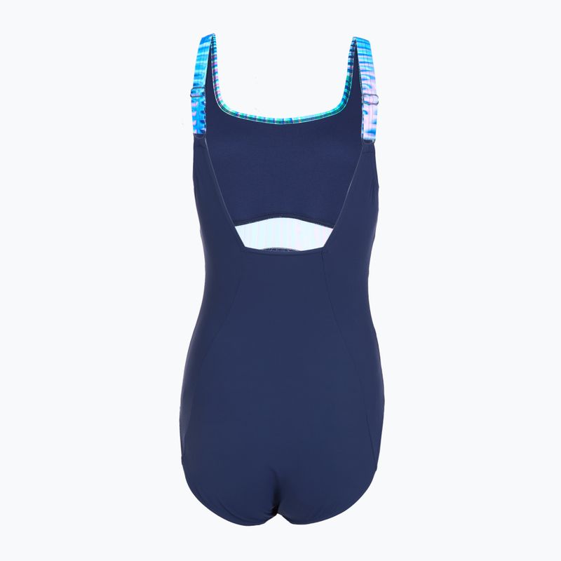 Costum de baie întreg pentru femei Speedo Shaping Contour Eclipse Printed turquoise gem 2