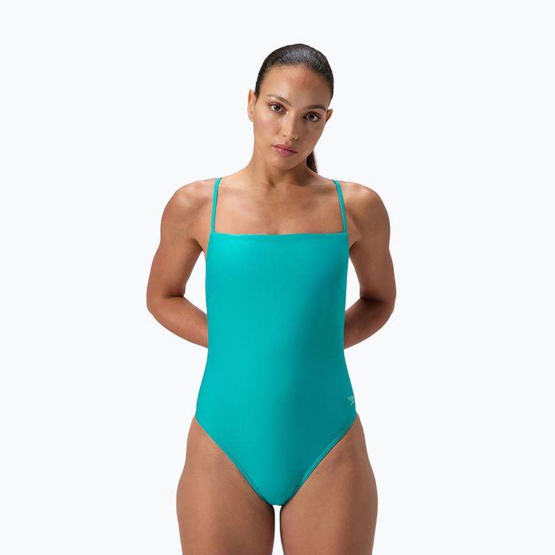 Costum de baie întreg pentru femei Speedo Adjustable Thinstrap turquoise gem