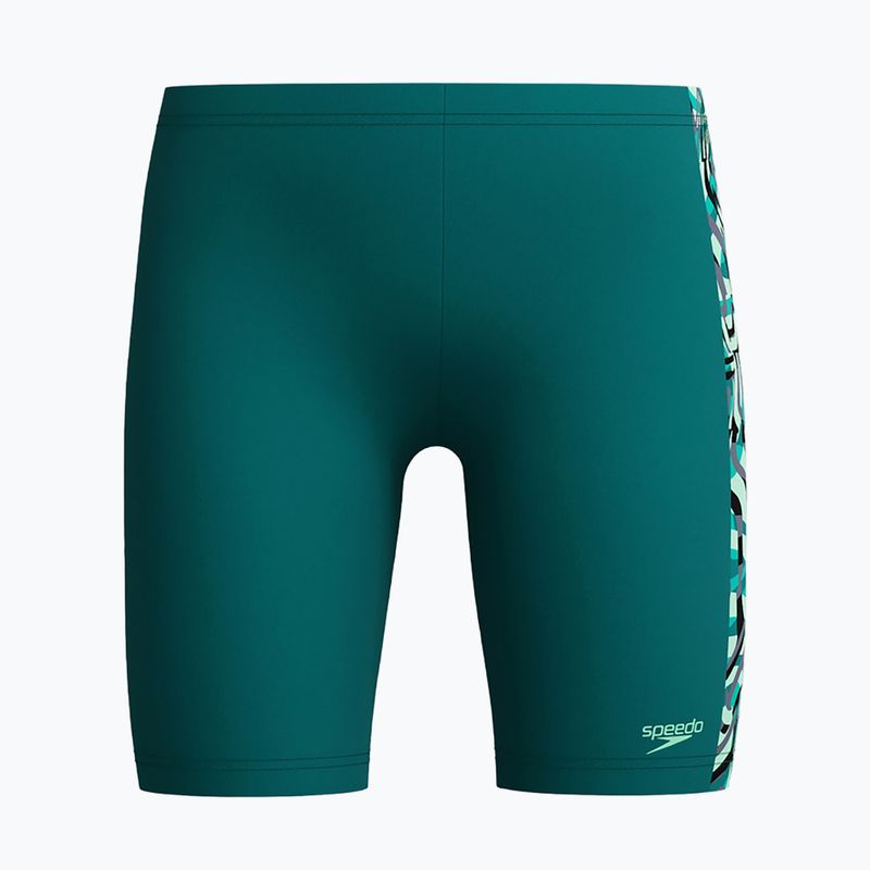 Jammeri de înot pentru copii Speedo Digital Panel Jammer deep emerald