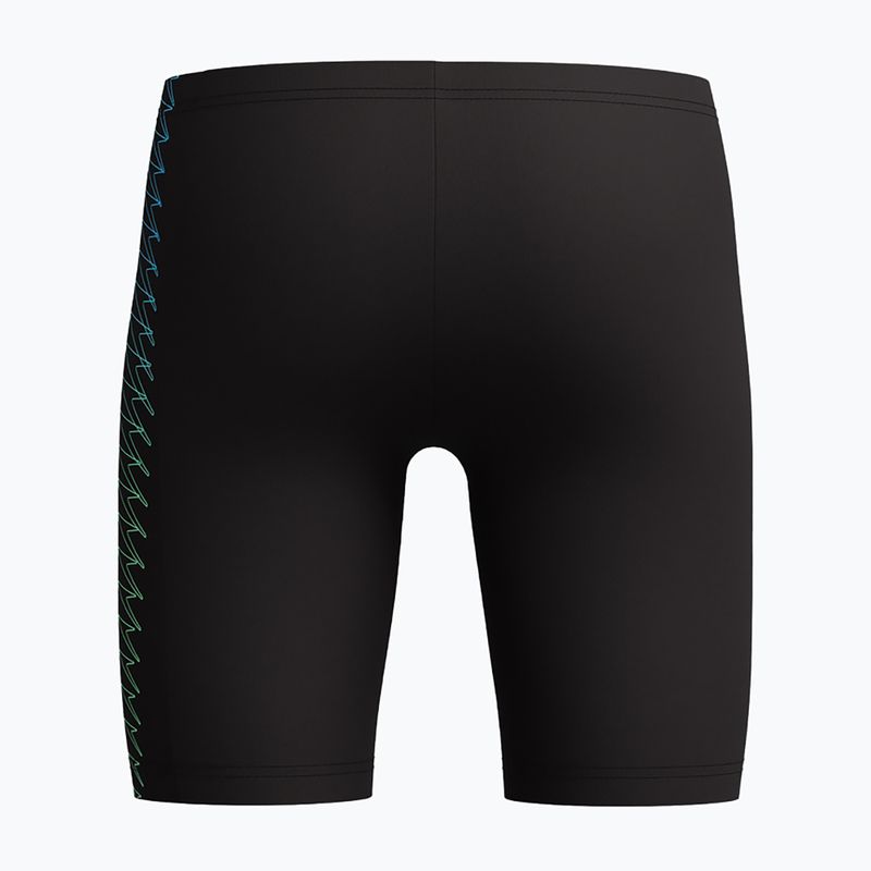 Jammere de înot pentru copii Speedo Plastisol Placement Jammer black/alfalfa green 2