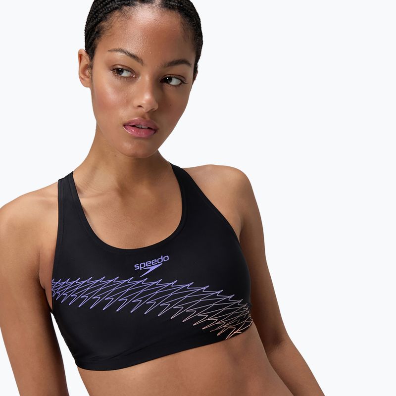 Costum de baie din două piese pentru femei Speedo Placement 2pc set bright peach 5