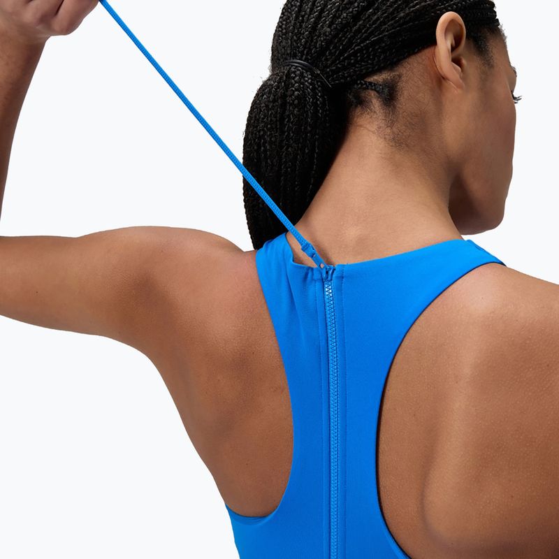 Costum de baie întreg pentru femei Speedo Racer Zip with Built in Swim Bra lagoon blue 5