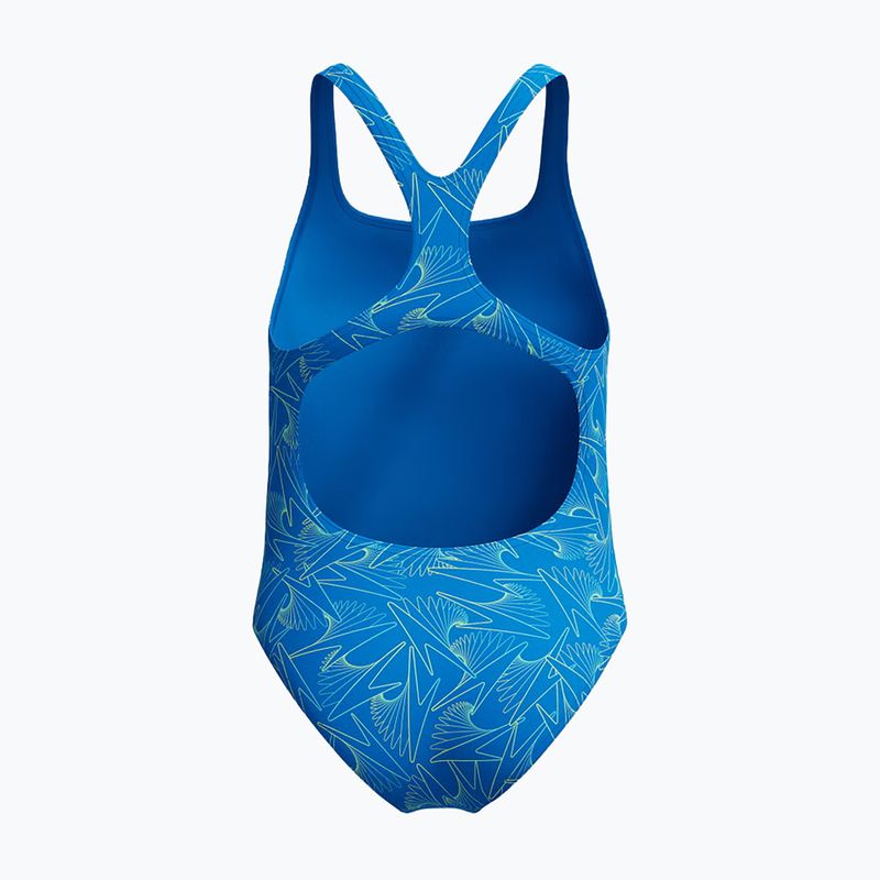 Costum de baie întreg pentru copii Speedo HyperBoom Allover Medalist lagoon blue/celeste 2