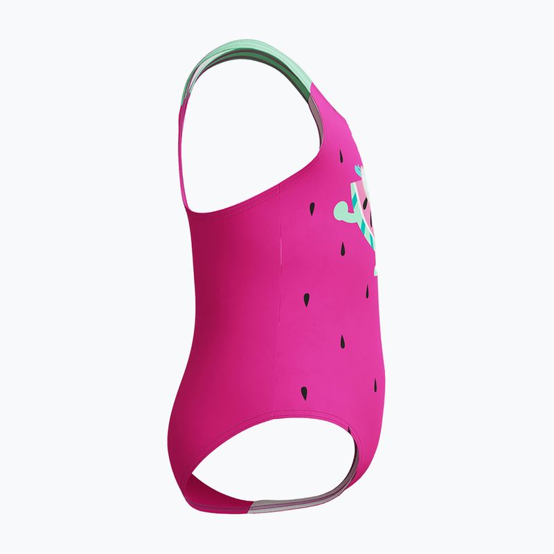 Costum de baie întreg pentru copii Speedo Digital Printed neon bubblegum 4