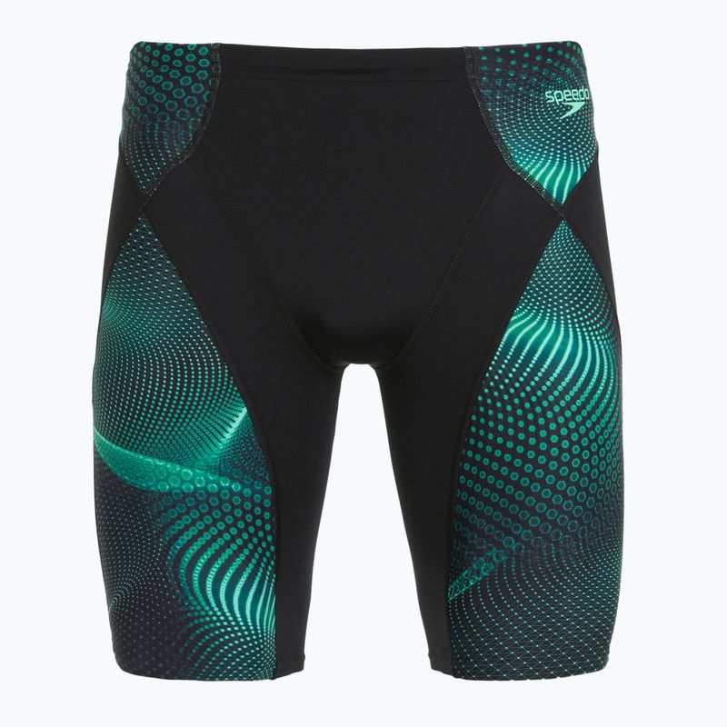 Jammeri de înot pentru bărbați Speedo Endurance+ Max Compression Jammer negru/turcoaz gem