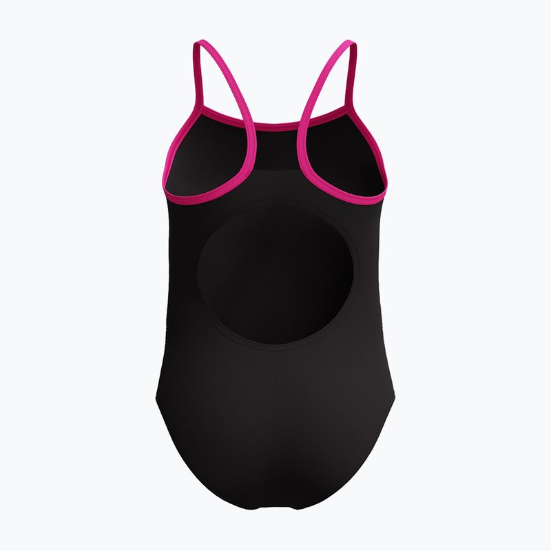 Costum de baie întreg pentru copii Speedo Platisol Placement Thinstrap Muscleback flare roz 2