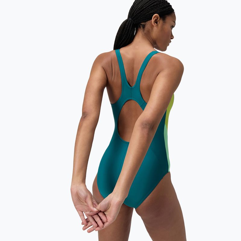 Costum de baie întreg pentru femei Speedo Colourblock 2.0 deep emerald 3