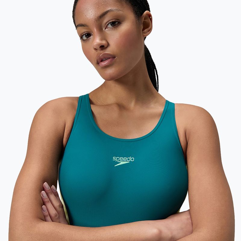 Costum de baie întreg pentru femei Speedo Colourblock 2.0 deep emerald 5