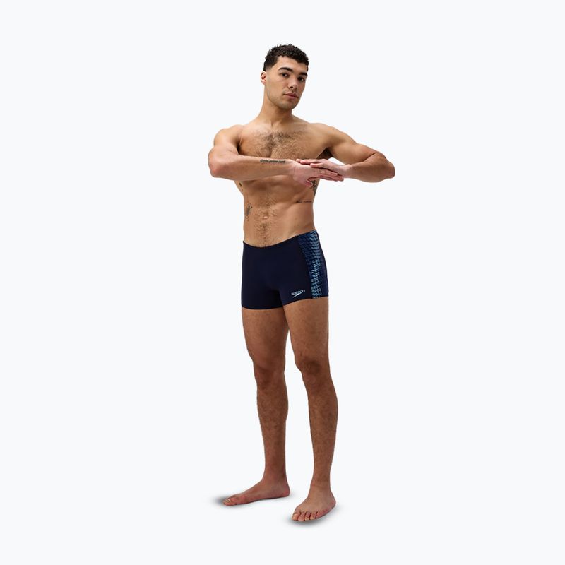 Boxeri de înot pentru bărbați Speedo Endurance+ Tech Panel Aquashort navy/sugar blue 2