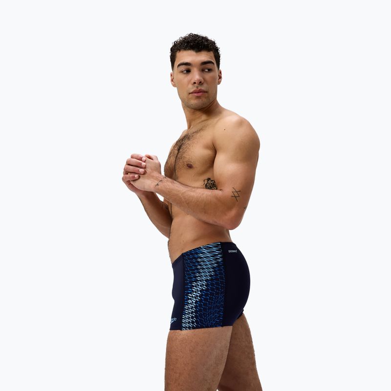 Boxeri de înot pentru bărbați Speedo Endurance+ Tech Panel Aquashort navy/sugar blue 4