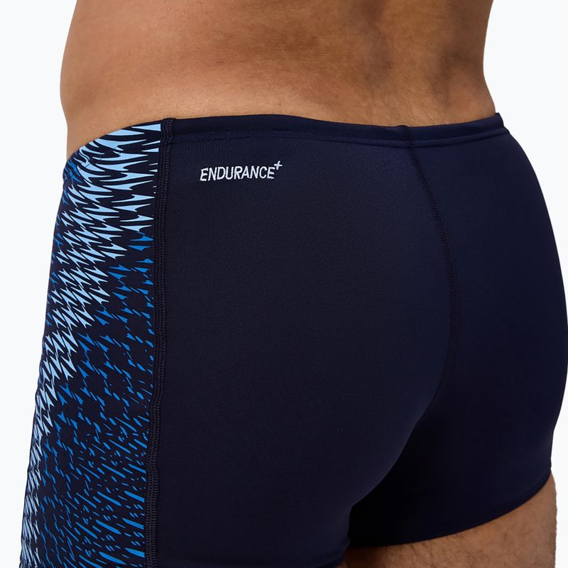 Boxeri de înot pentru bărbați Speedo Endurance+ Tech Panel Aquashort navy/sugar blue 7