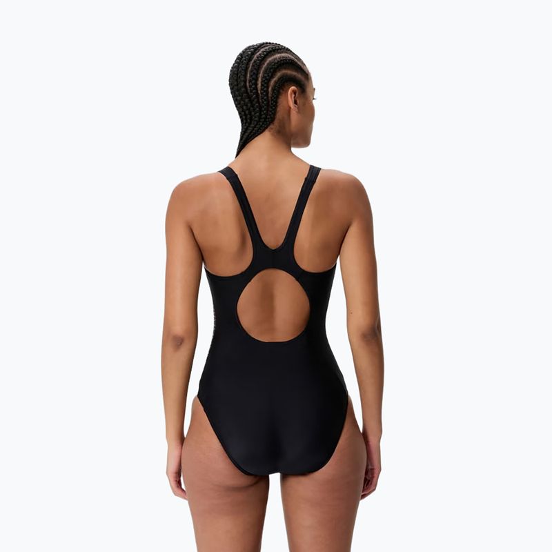Costum de baie întreg pentru femei Speedo Placement Muscleback anthracite 2