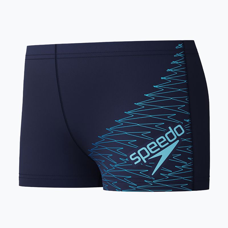 Boxeri de înot pentru copii Speedo Medley Logo Aquashort peacoat/sugar blue 3