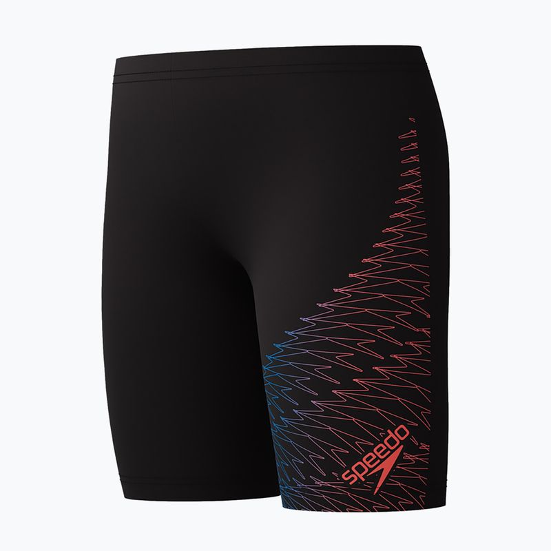 Jammere de înot pentru copii Speedo Medley Logo antracit/coral neon 3