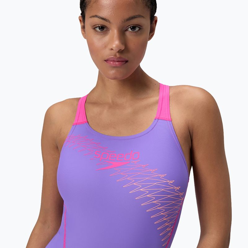 Costum de baie întreg Speedo Medley Logo Medalist indigo glow 5