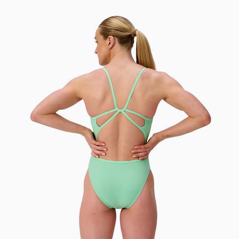 Costum de baie întreg damă Speedo FL Solid Web Back alfalfa green 2