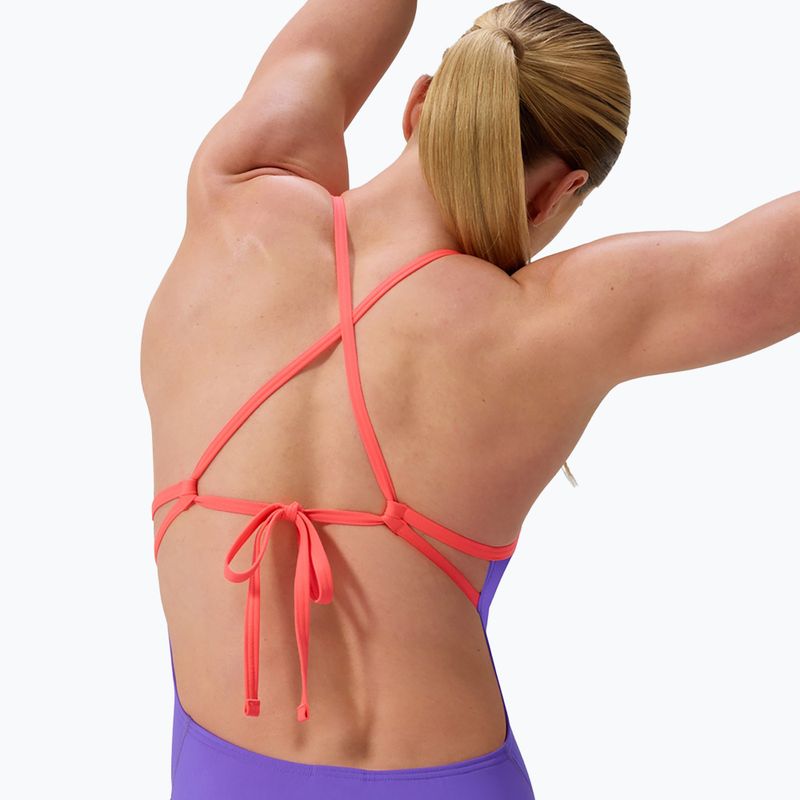 Costum de baie întreg pentru femei Speedo FL Solid Tie Back indigo glow/picton blue 5