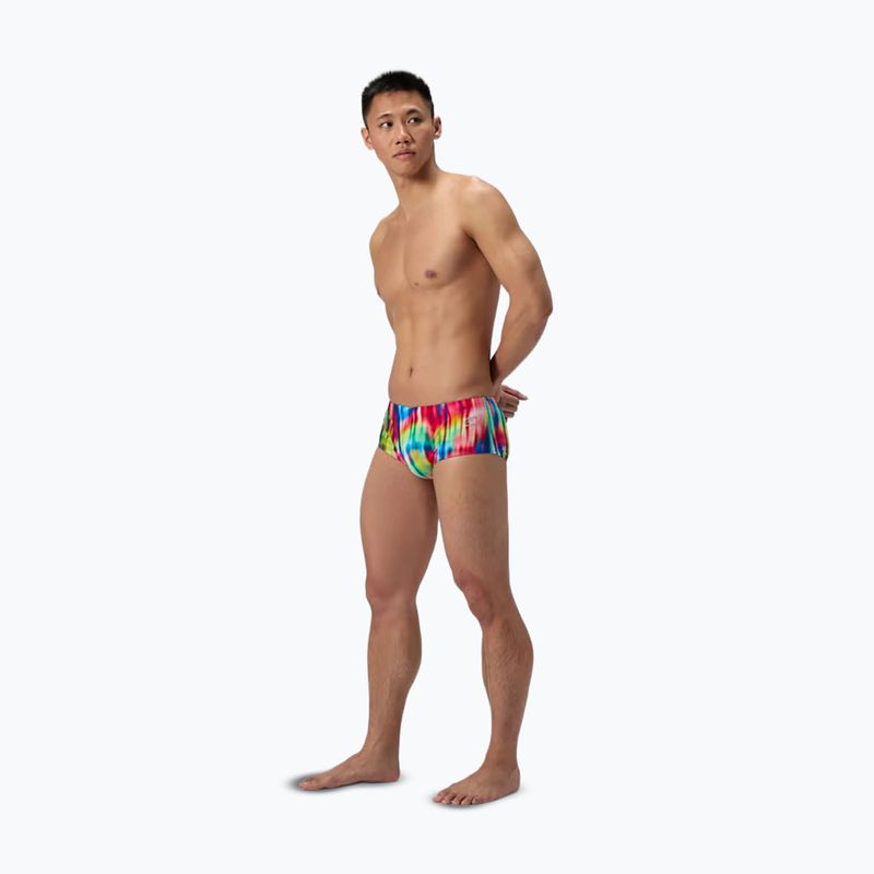 Boxeri de înot pentru bărbați Speedo Printed 13.5 cm Brief prismatic paradise/ruby 2