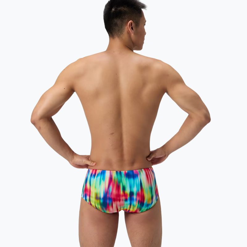 Boxeri de înot pentru bărbați Speedo Printed 13.5 cm Brief prismatic paradise/ruby 3