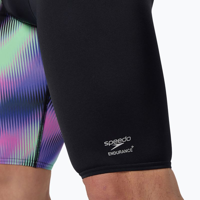 Pantaloni scurți de înot pentru bărbați Speedo ML One-Leg Printed blurry glass/black 6
