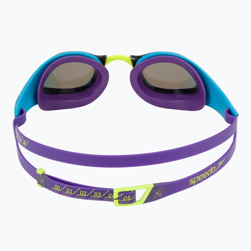 Ochelari de înot Speedo Fastskin Pure Focus Mirror mayan blue/cobalt/tropical horizon 4