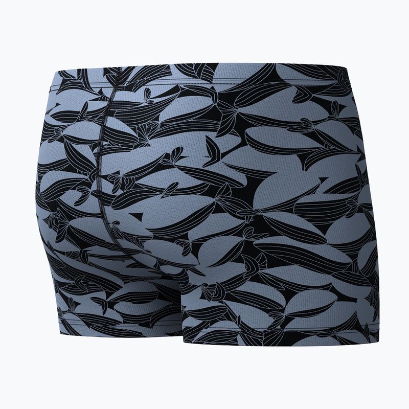 Boxeri de baie pentru bărbați Speedo Print Beachstar Square Leg Anthracite/Coin Grey 7