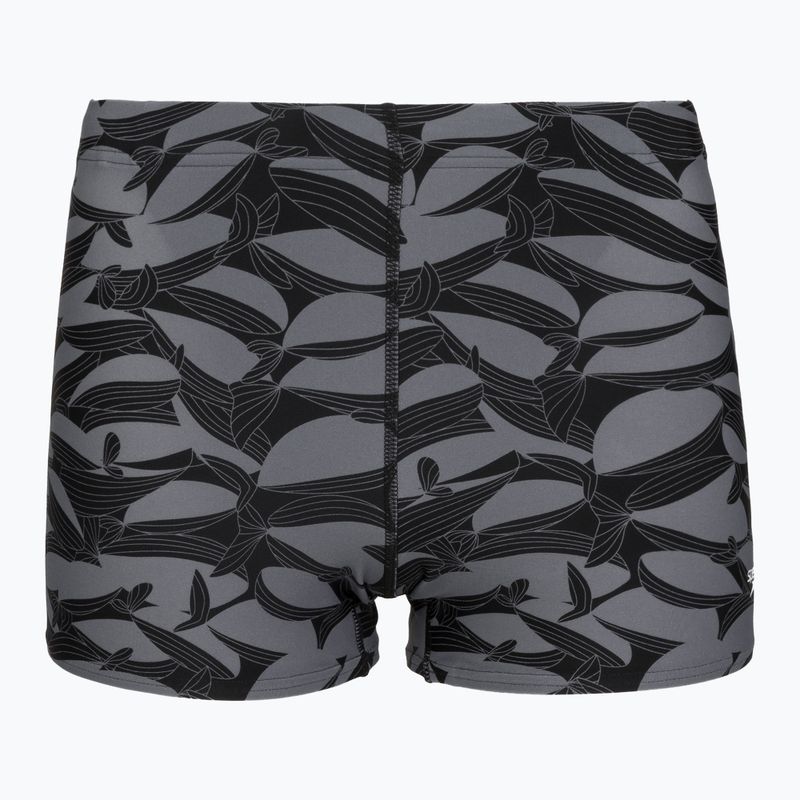 Boxeri de baie pentru bărbați Speedo Print Beachstar Square Leg Anthracite/Coin Grey 5