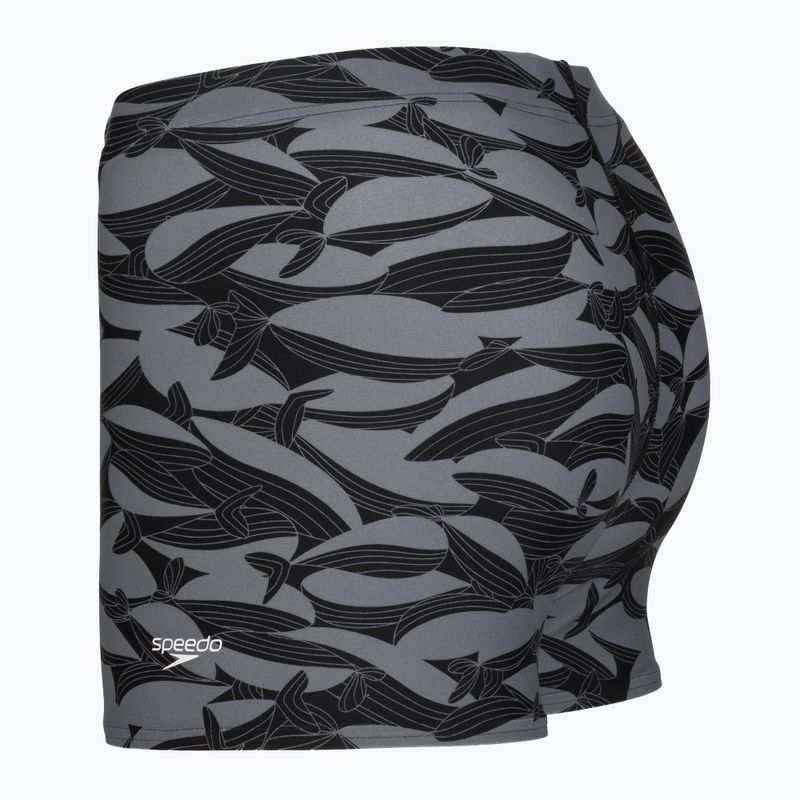 Boxeri de baie pentru bărbați Speedo Print Beachstar Square Leg Anthracite/Coin Grey 7