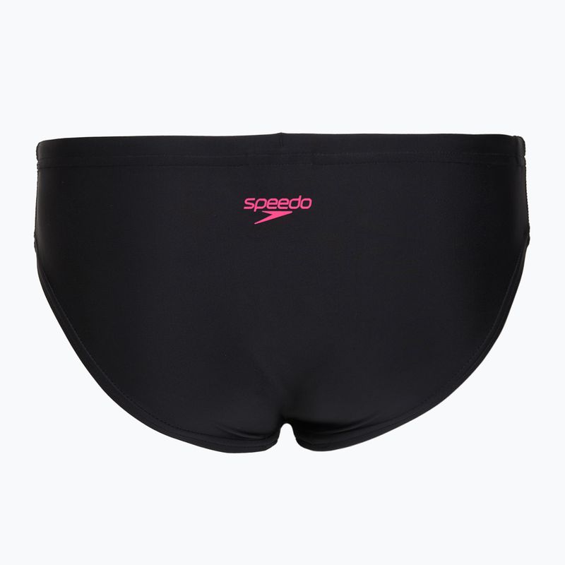 Costum de baie din două piese pentru copii Speedo Medley Logo Racerback 2pc anthracite/pink 7