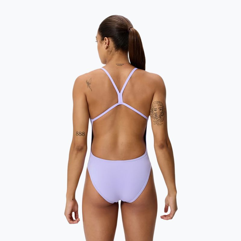 Costum de înot întreg pentru femei Speedo FL Solid V-Back 2.0 bright lavender 2