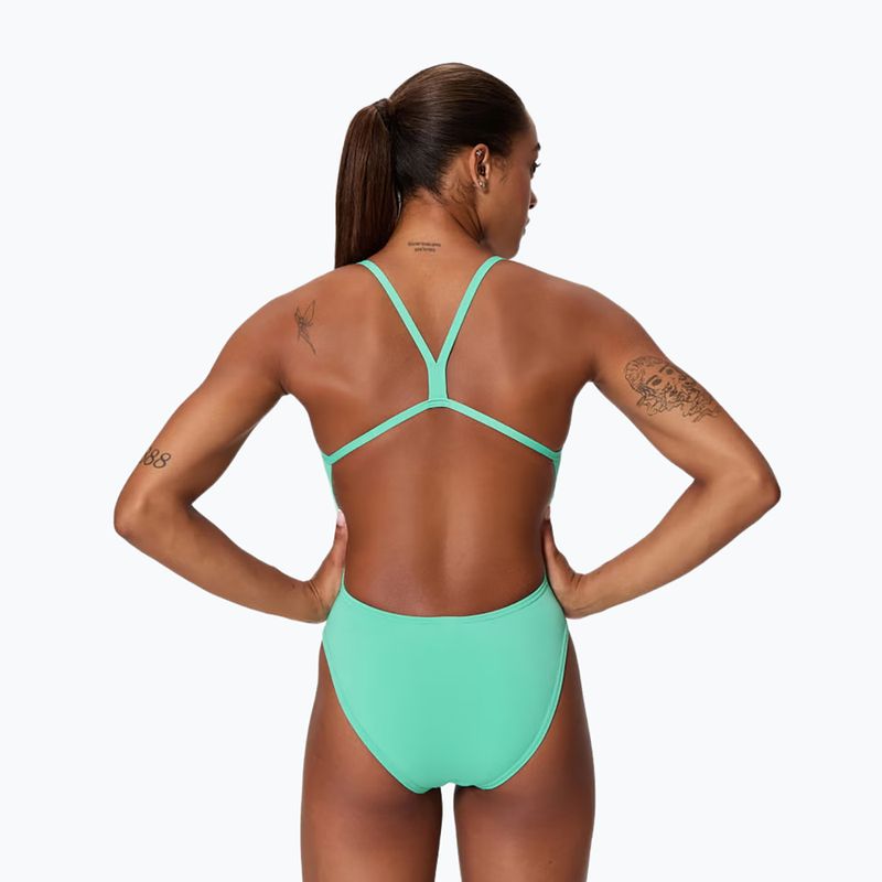 Costum de înot întreg pentru femei Speedo FL Solid V-Back 2.0 aqua breeze 2