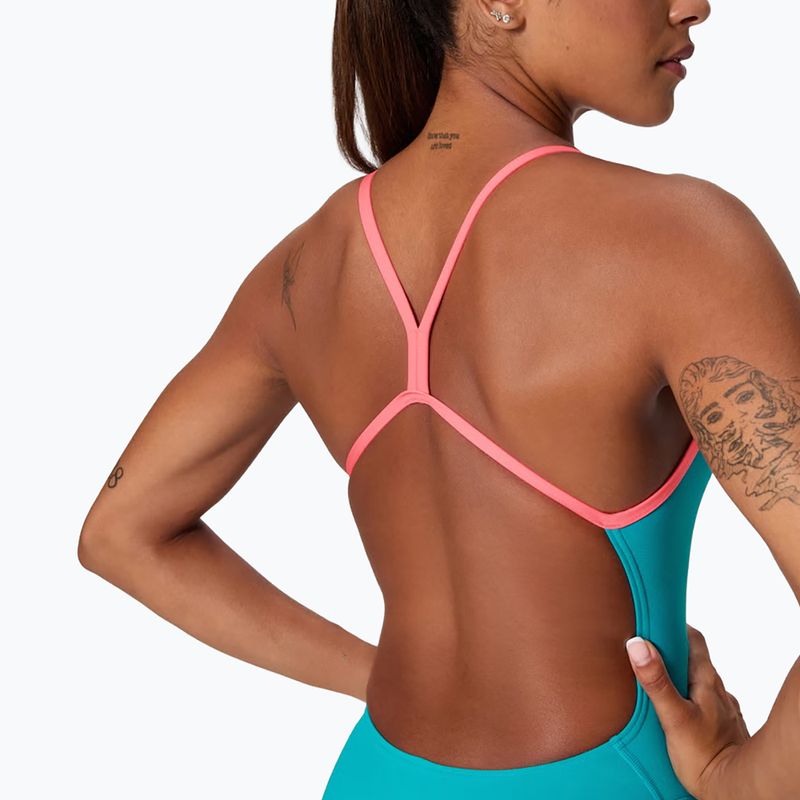 Costum de înot întreg pentru femei Speedo FL Solid V-Back 2.0 mayan blue 4