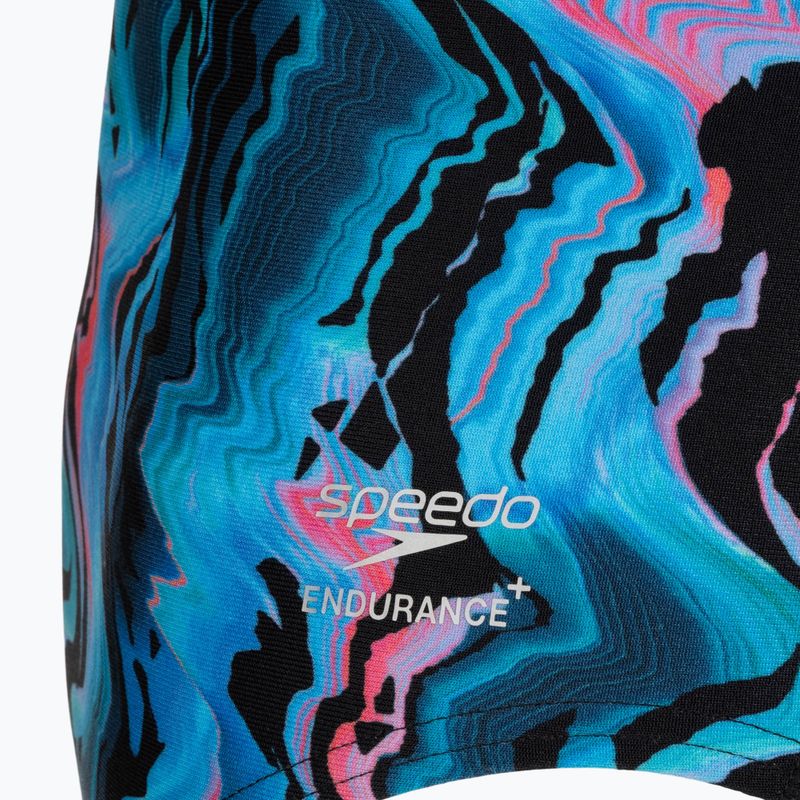 Costum de înot întreg pentru femei Speedo Printed Web Back canyon ombre/black 3