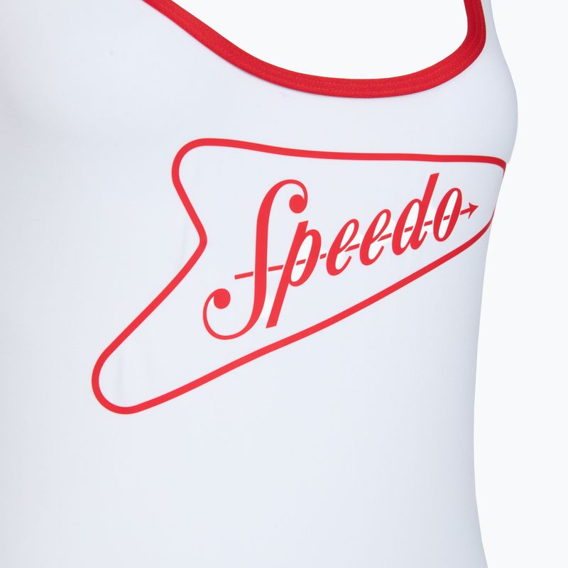 Costum de înot întreg pentru femei Speedo Solid Bound Scoop high risk red/bright white 3