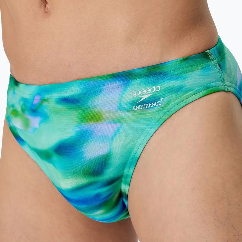 Boxeri de înot pentru bărbați Speedo Printed Brief sunset grove/green 4