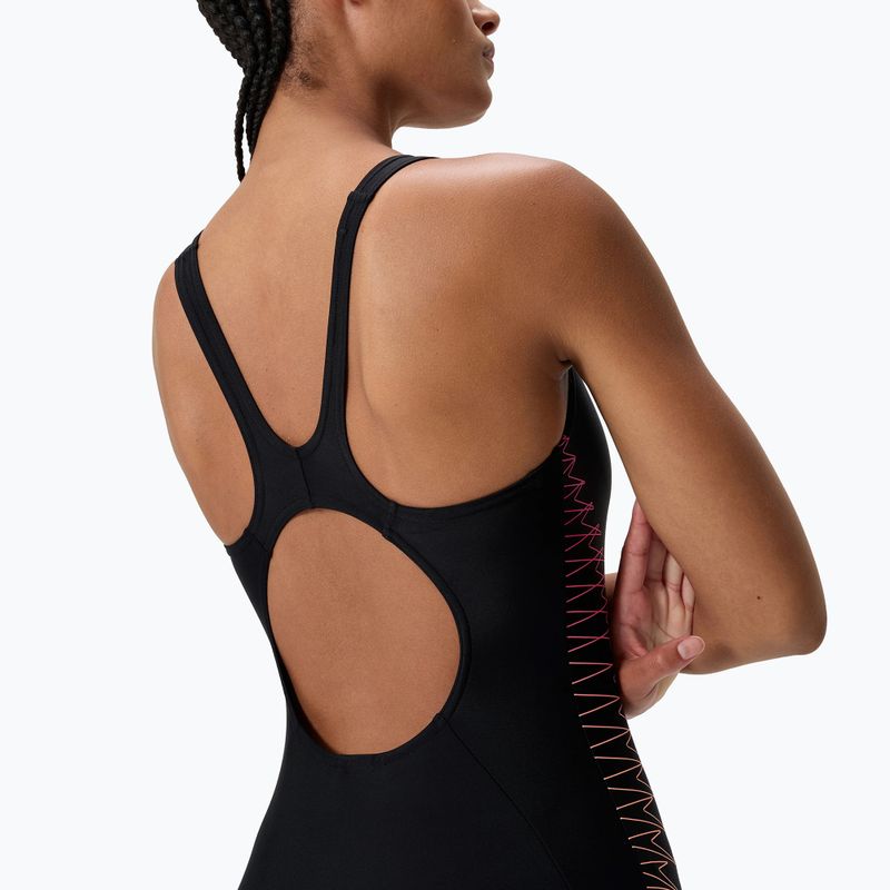 Costum de baie întreg pentru femei Speedo Placement Muscleback anthracite/clover 5