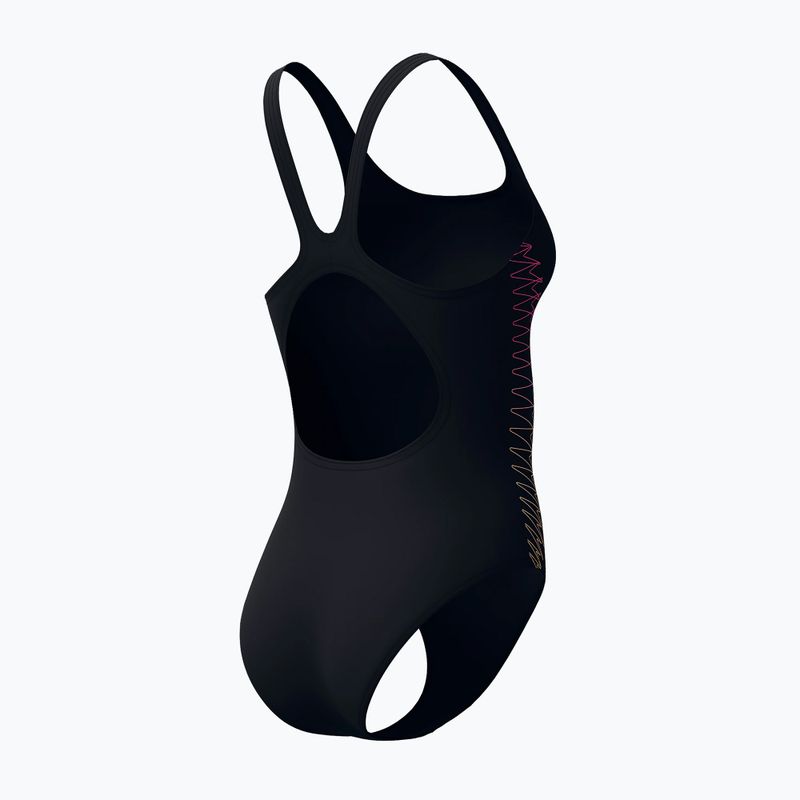 Costum de baie întreg pentru femei Speedo Placement Muscleback anthracite/clover 8