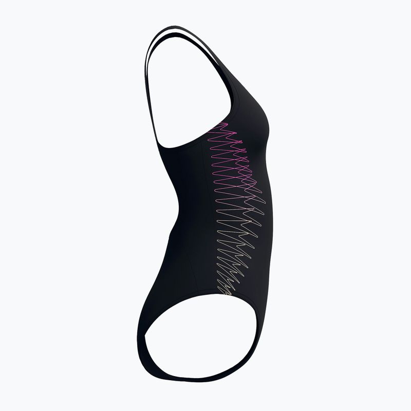 Costum de baie întreg pentru femei Speedo Placement Muscleback anthracite/clover 9