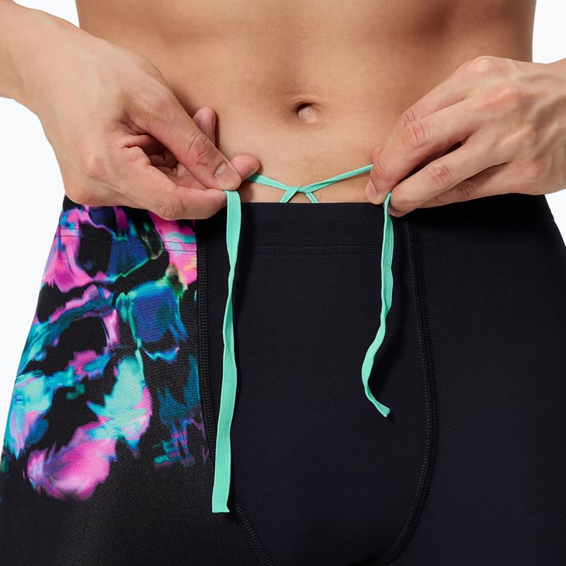 Jammer de înot pentru bărbați Speedo Placement Aquashort glitchy garden/black 4