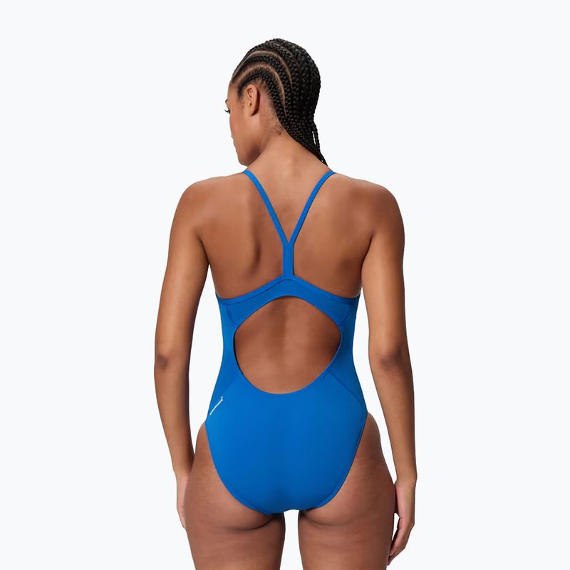 Costum de înot întreg pentru femei Speedo Endurance+ Logo Thin Strap Turkish Sea 2