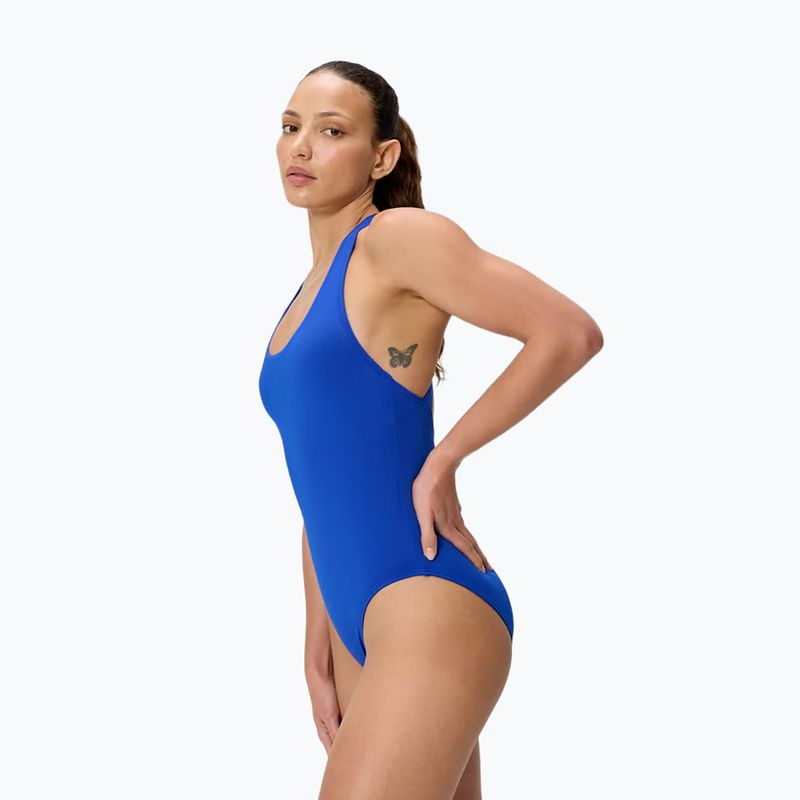 Costum de înot întreg pentru femei Speedo Solid Scoop Neck deep sapphire 3