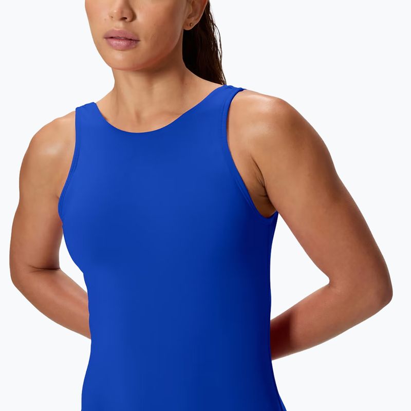 Costum de înot întreg pentru femei Speedo Solid High Neck deep sapphire 4