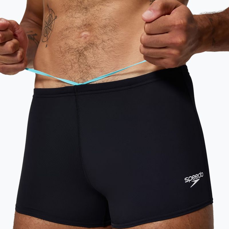 Boxeri de înot pentru bărbați Speedo Endurance+ Logo Aquashort anthracite 4