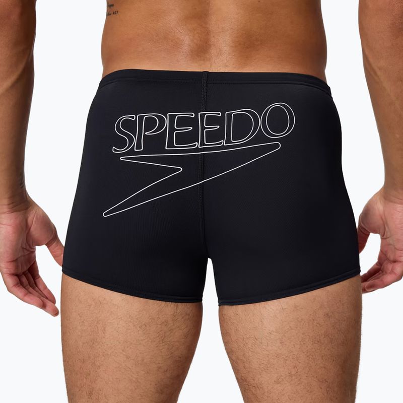 Boxeri de înot pentru bărbați Speedo Endurance+ Logo Aquashort anthracite 5