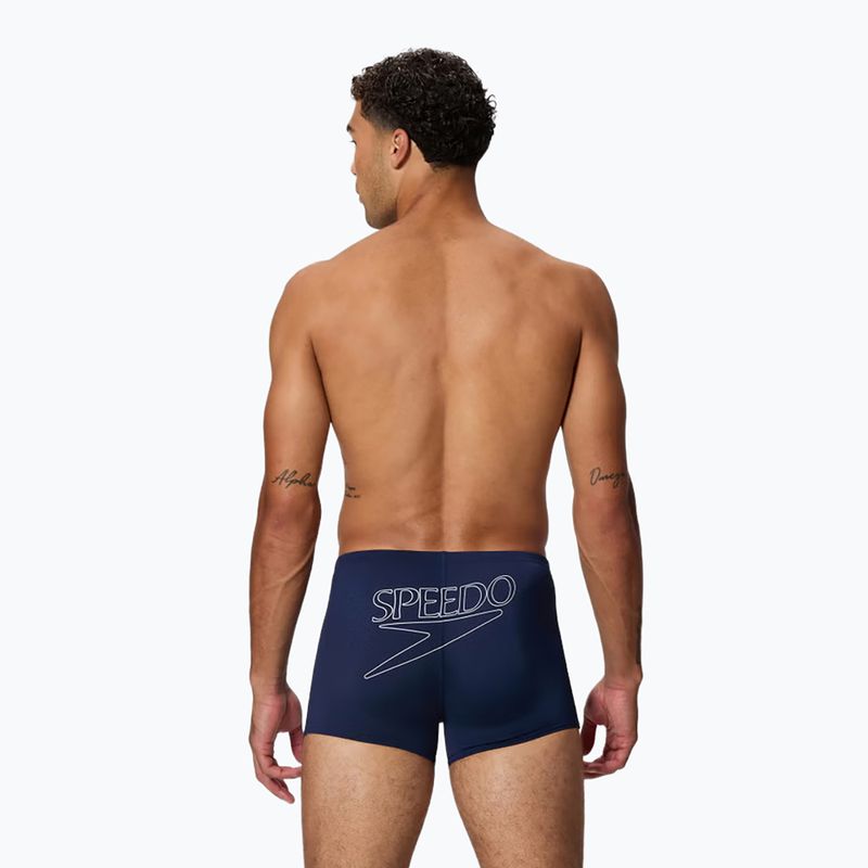 Boxeri de înot pentru bărbați Speedo Endurance+ Logo Aquashort peacoat 2
