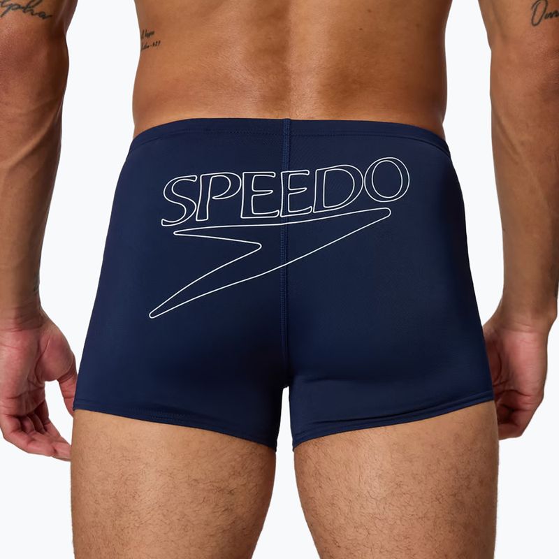 Boxeri de înot pentru bărbați Speedo Endurance+ Logo Aquashort peacoat 5
