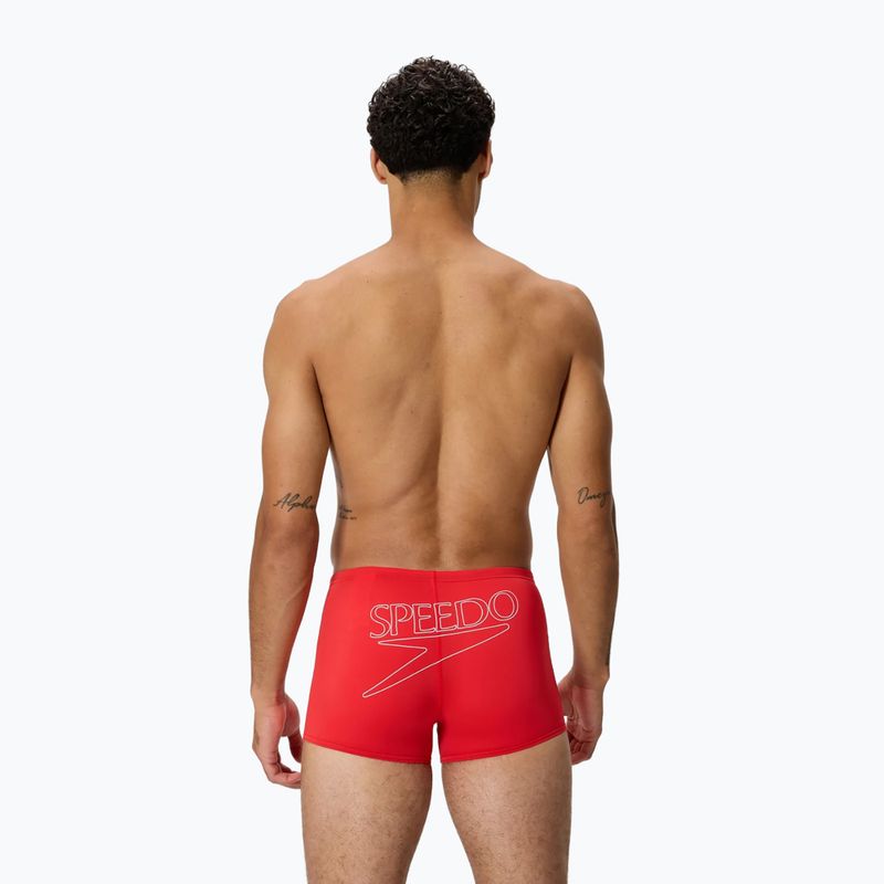Boxeri de baie pentru bărbați Speedo Endurance+ Logo Aquashort high risk red 2