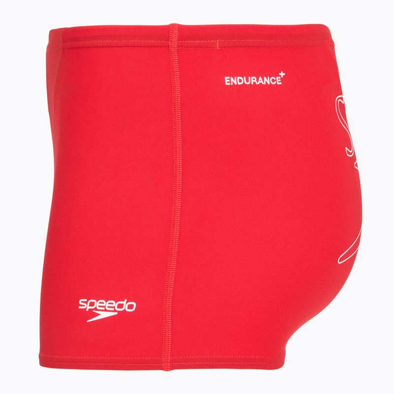Boxeri de baie pentru bărbați Speedo Endurance+ Logo Aquashort high risk red 3